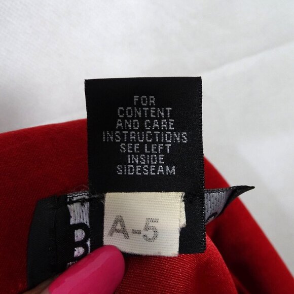 Vintage Y2K Briggs New York Red Button Up Shirt Jacket Women Size S Work Casual - Picture 5 of 10